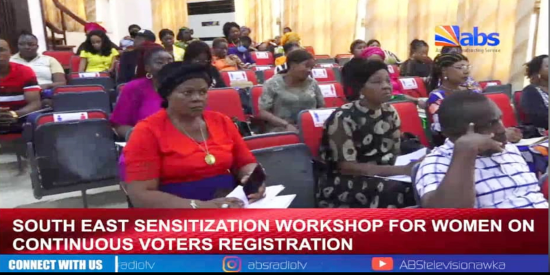 SENSITIZATION WORKSHOP  FOR  WOMEN ON  CONTINUOUS VOTER REGISTRATION (CVR)